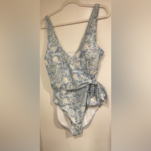 SummerSalt Mini-Ruffle Perfect Wrap One-Piece Swimsuit - Picture 2 of 6